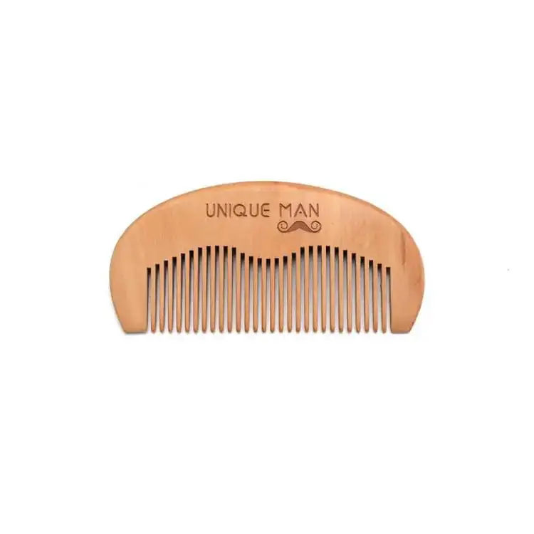 Hot selling private label hair combs for women custom logo wholesale hair beard comb natural wooden hair comb