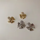 Diamond Earrings Earrings Vershal Gold Silver Plated Bow Zircon Diamond Stud Earrings Jewelry For Women