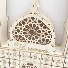 Party Table Decoration Eid Mubarak Wooden Calendar DIY Raradan Party Table Stand For Eid Ramadan Decoration
