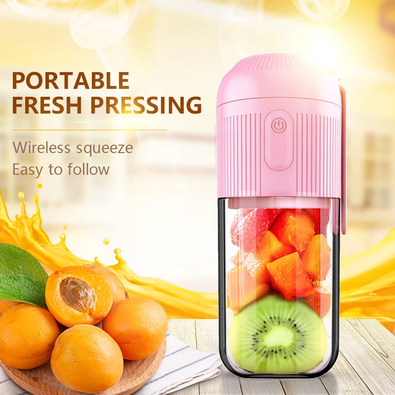 Hot Sale Rechargeable Mini Electrical Automatic Fruit Juicer Cup Juice Maker and Extractor Portable Hand Fruit Blender