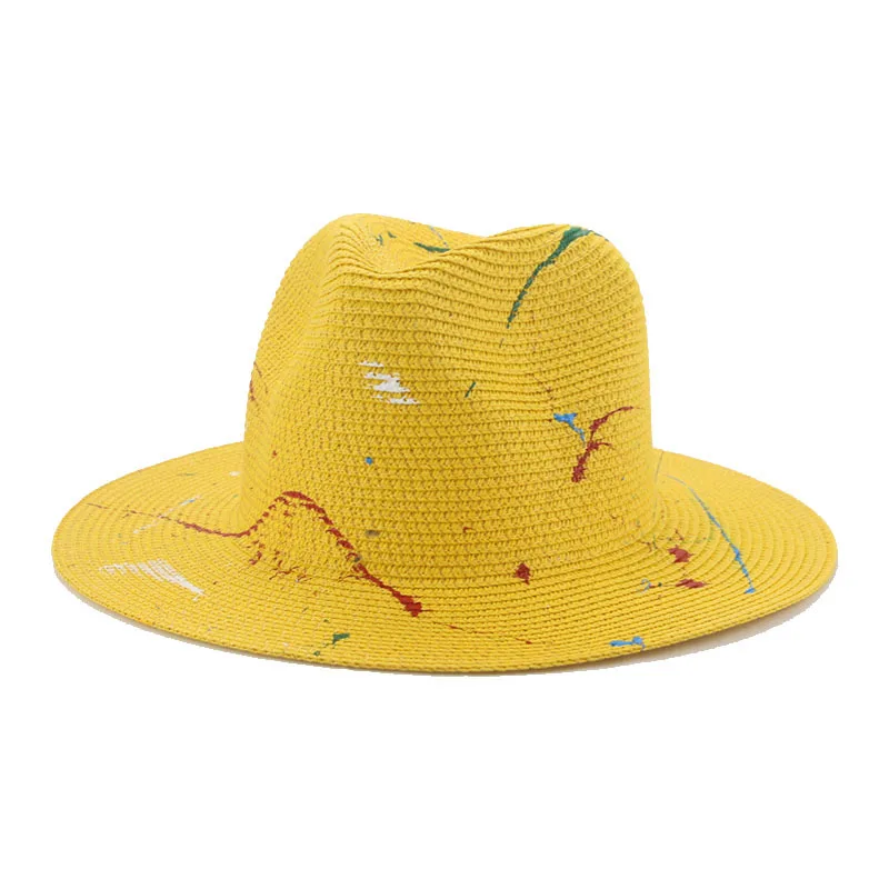 Topi Boater Jerami Lukisan Seni Grafiti 