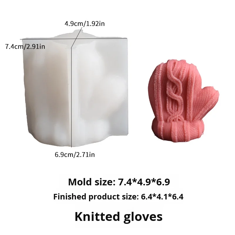 Christmas Candle Shaped Silicone Molds Non-Toxic Reusable Cake Tools with Non-Stick Surface factory