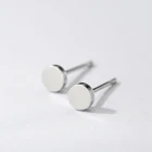 316l Steel Stud 316L Stainless Steel Round Stud Earrings Women's Fashion Jewelry