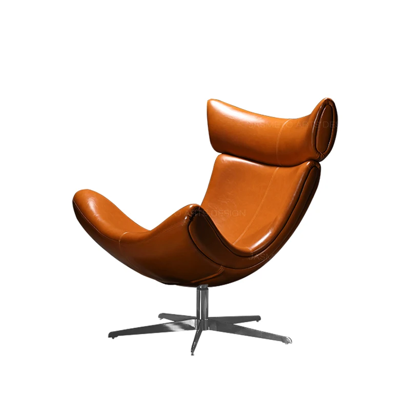 Nordic Snail Chair Single Leather Sofa 