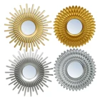 Decor Gold And Silver Round Mirrors Set For Wall Decor Small Living Room Bed Room Decoration Wall Decor Mirror