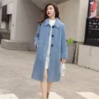 Coat Factory Hot Sales Retro Long-sleeved Cashmere Wool Button Winter Wool Women Wool Coat