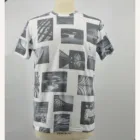 Men T-shirt Custom High Quality 65% Polyester 35% Cotton Digital Allover Print Men T-shirt