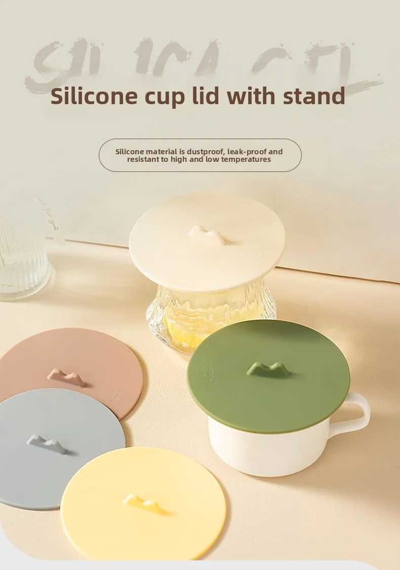 Durable Silicone Universal Dustproof Cup Lid Essential Drinkware Accessories for Kettle Mug and Glass Tea Cup Accessories manufacture