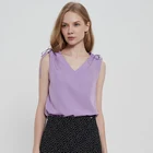 Top Summer New Style Sexy V-neck Sleeveless Top Breathable And Comfortable Ladies Top