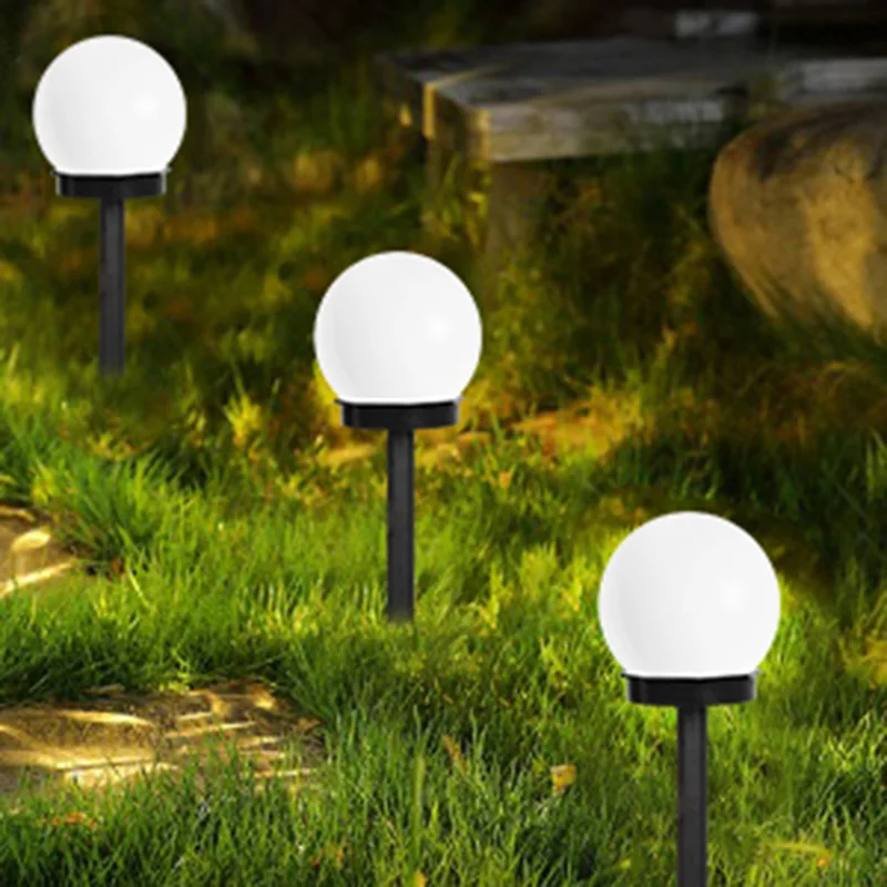 KLH388 Underground Plug Type Garden Landscape Lawn Lights Outdoor Patio Lamp Waterproof Globe Solar White Ball Lamps