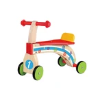 2020 New Arrival Kids Wooden Toy Baby Ride On Toy Car Scoot-around Children Wooden Balance Bike Age 3+