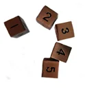 Poker Set 16mm Entertainment Board Game Metal Dice Poker Number Dice Travel Dice Game Set