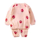 Cotton Baby Set Cotton Baby Pajama Toddler Autumn And Winter Cartoon Clothing 100% Cotton Kids Toddler Baby Pajamas Set