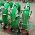 Cleaning Snake Duct Rod High Strength Snake Rod Fiberglass Duct Rodder Pusher For Dredge Cleaning Conduit Work