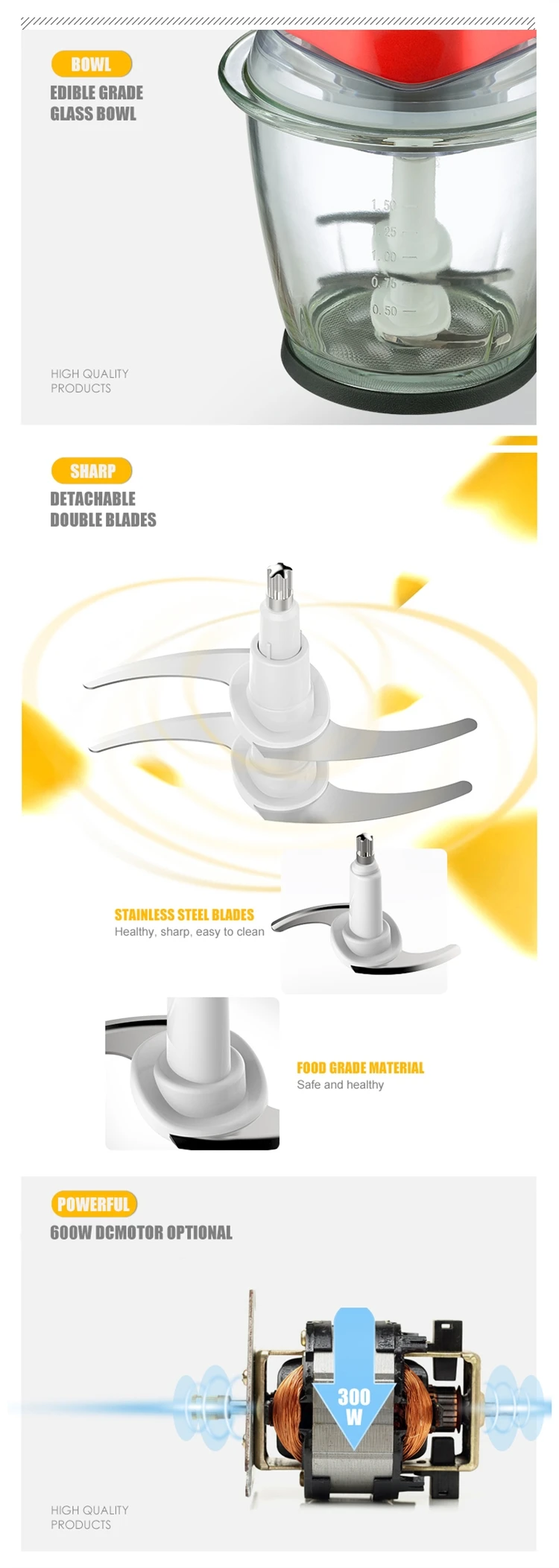 Processador de alimentos multifuncional, máquina de salada, picador de vegetais