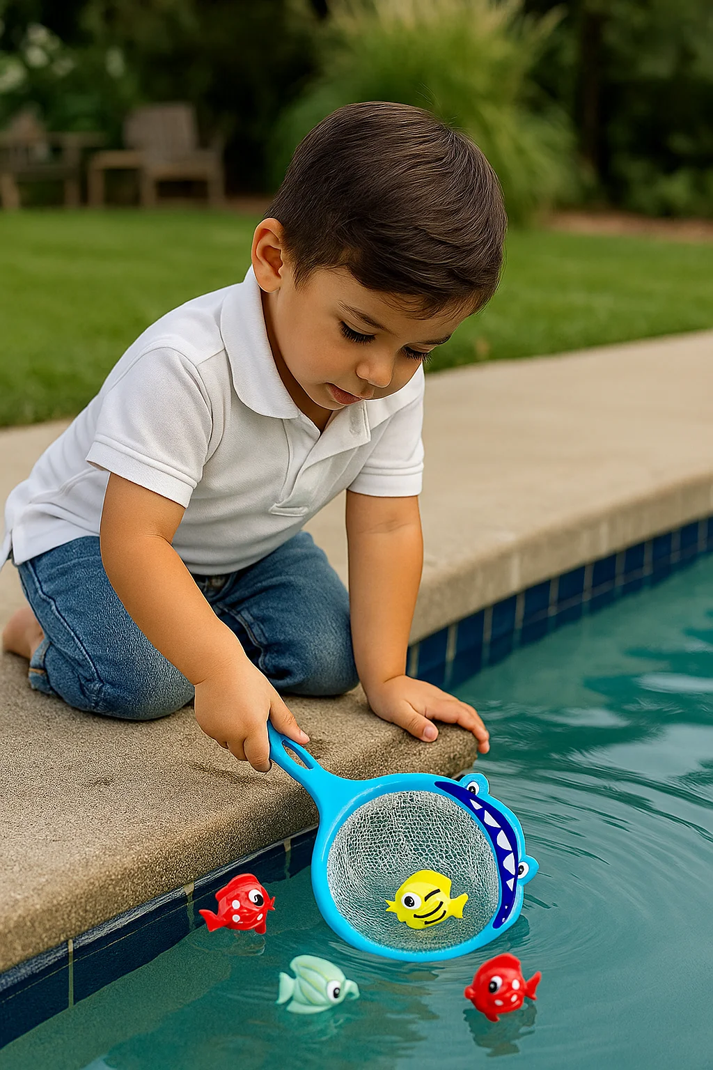 product floating fish catch game toy with fishing nets 4 colorful fish interactive water play set for kids pool beach bathtub fun-6