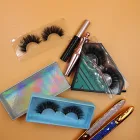 Real Private Label Create Your Own Brand Design Handmade Customized 100% Real Mink Fur False Eyelashes