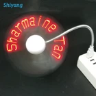 Mini Fan Usb Usbminiusb Usb Led Fan Business Gift Promotion Air Cooling Mini Fan Usb LED Message Fan