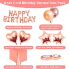 Party High Quality Diy Rose Gold Party Sets Rave Decorated Banner Birthday Decoration Balloon