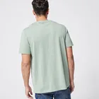 Cotton DIDIBUBU Organic Cotton Henley T-Shirt Lilypad Straight Hem With Side Seam Splits Simple T Shirt