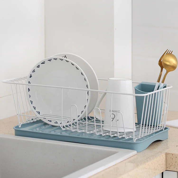 Hot sale metal tableware storage shelf kitchen dish rack