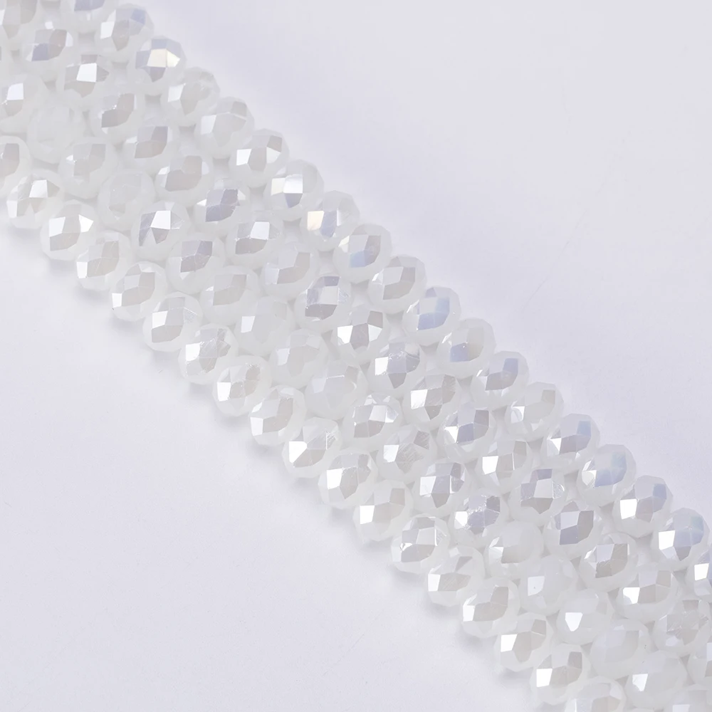 product wholesale 4mm czech pearl colour glass beads for making bracelet necklace accessories rondelle spacer beads-40