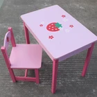 Wooden Kids Modern High Quality Cartoon Fashionable Wooden School Kids Children Table Chair For Baby