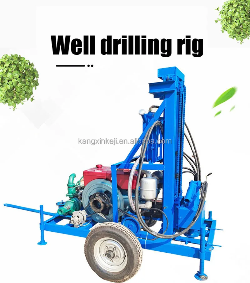 High Quality 100m Ultradeep Mine Road Crossing Rig Small Water Well