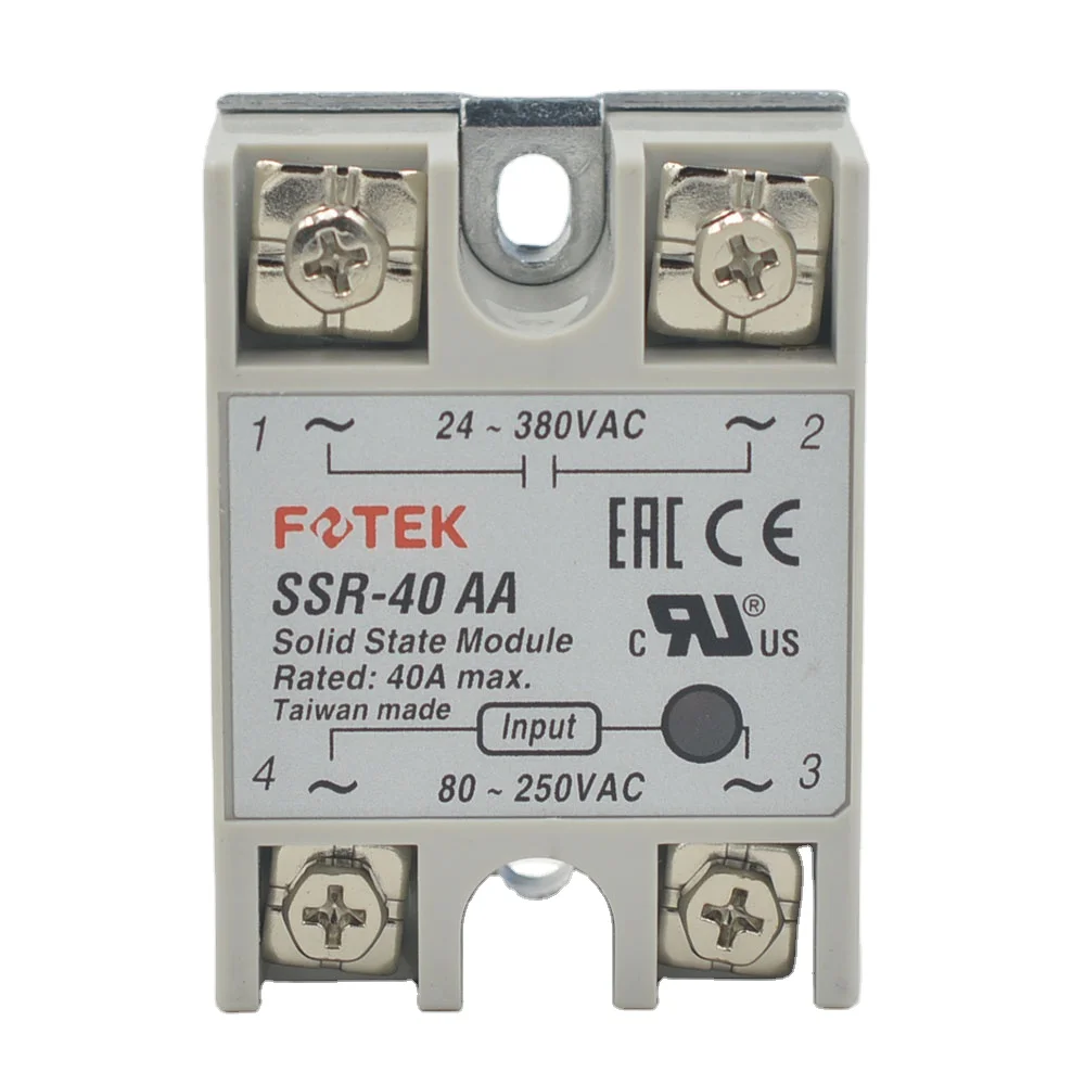 solid state relay SSR-40AA-H 40A actually 80-250V AC TO`90-480V AC SSR 40AAYCHHL 