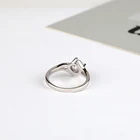 Oval Shape Silver Ring Silversilver Custom Oval Shape 925 Sterling Silver Blue Red White Cz Zircon Engagement Ring
