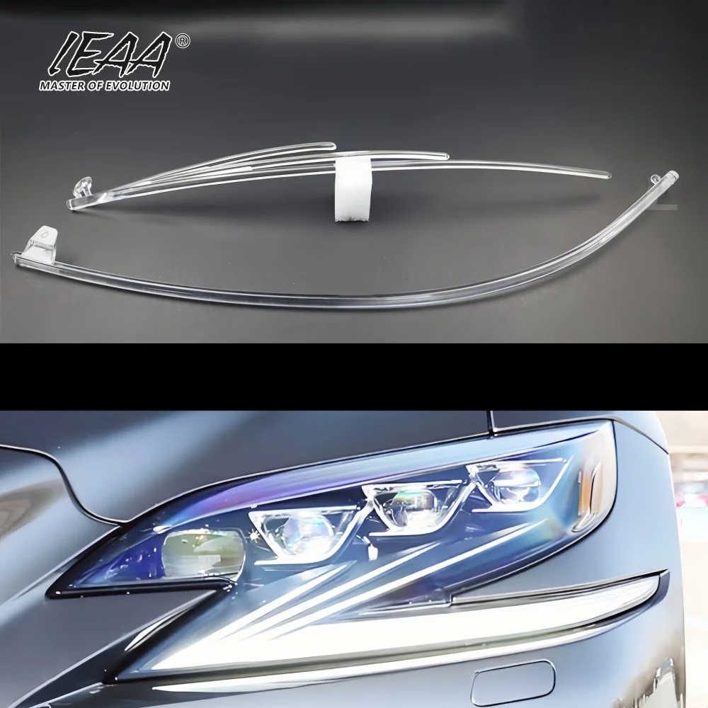 product car led daytime running light strip bar guide plate headlight drl guide tube daytime running light for lexus ls350 ls500-8