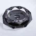 Ashtray Hot Selling Creative Gift For Man Octagon Crystal Ashtray Exquisite Transparent Glass Ashtray
