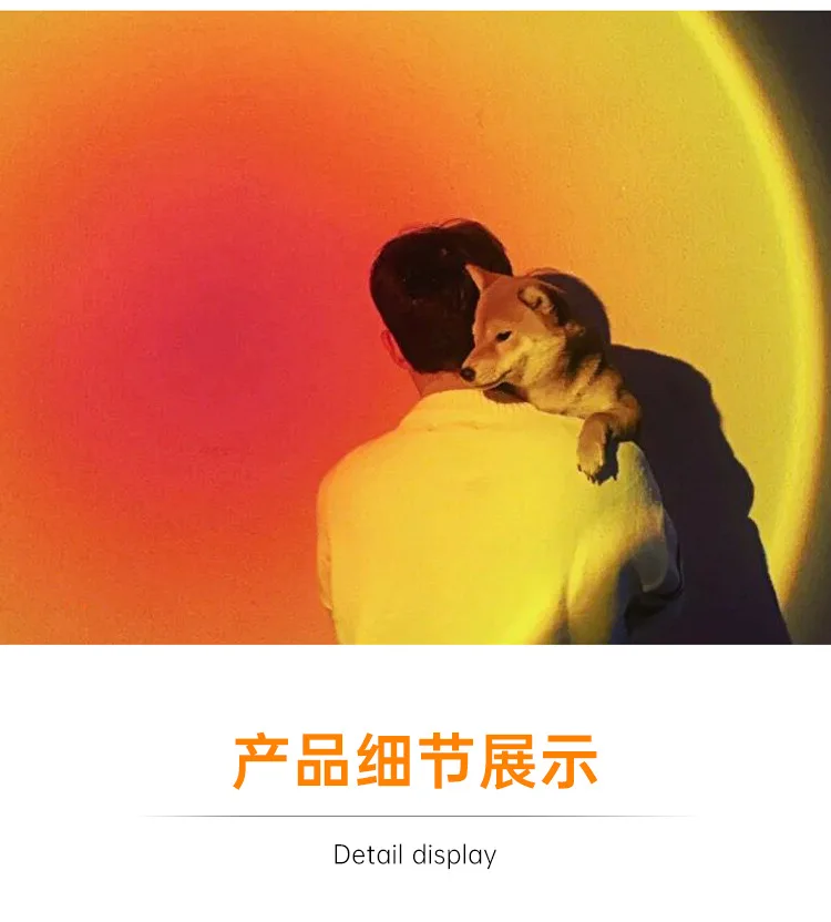 Indoor ABS DC 5V Usb Living Room Kids Boys Sunset Rainbow Projector Night Lamps