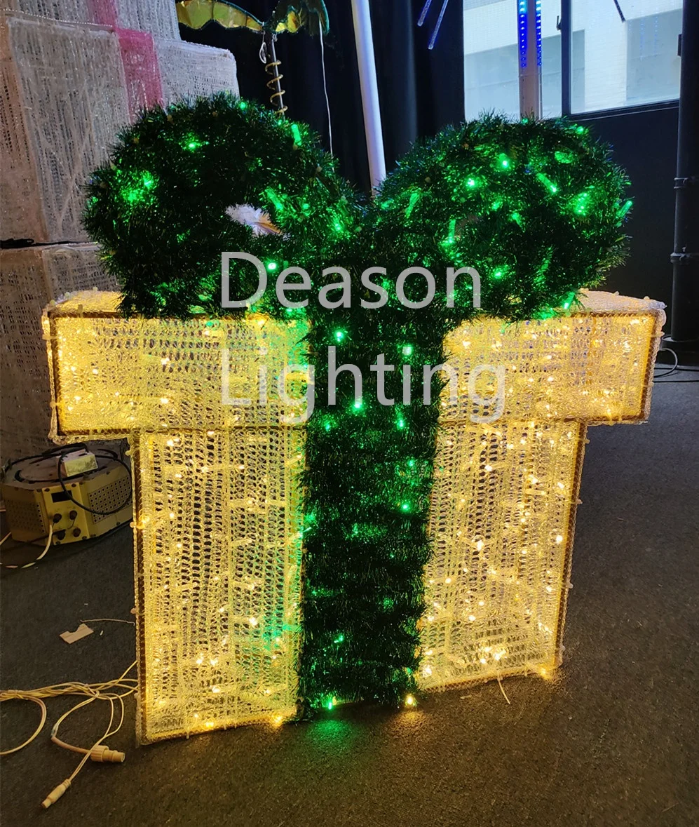 Lighted christmas gift boxes 2