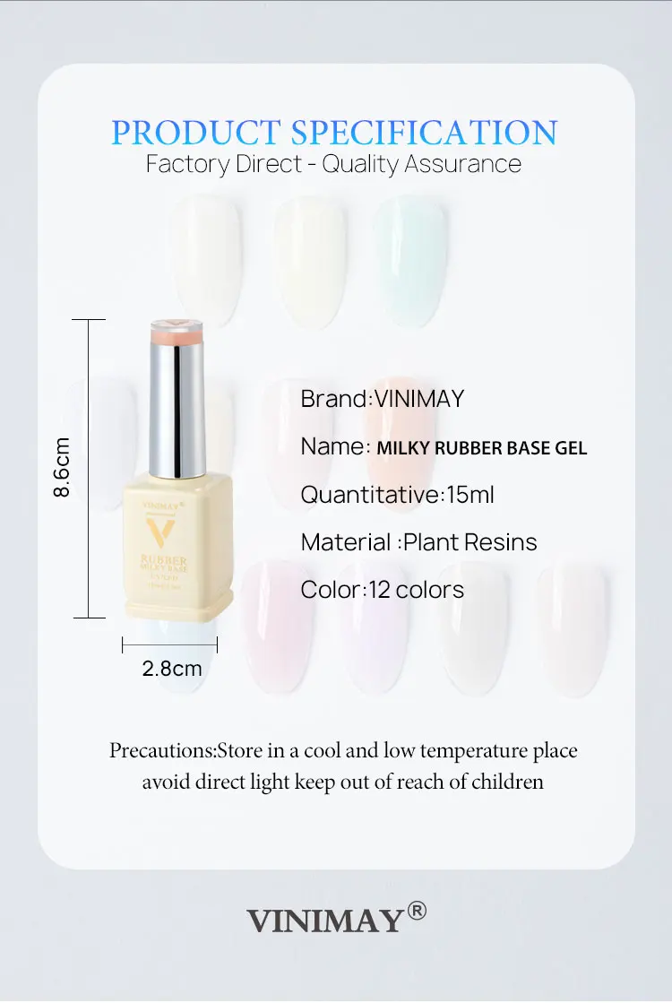 product vinimay rubber milky base gel nail polish 2 in 1 camouflage macaron color gel polish set 12 color thickening uv gel for nail art-7