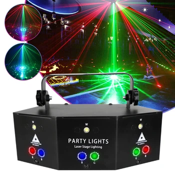Laser LED Stage Lights 9 Eyes Strobe laser effect light Projector moving beam nightclub stage laser party lighting disco bar par