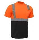Safety Shirt Hi Vis Safety T Shirt Custom Mens Reflective Safety T Shirt