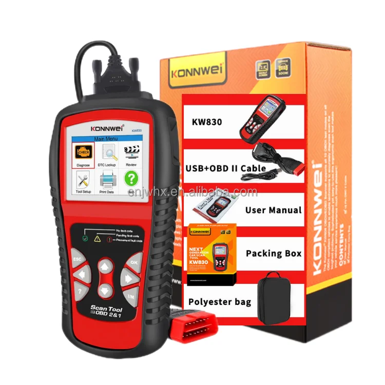 Konnwei Universal Vehicle Diagnose Tools Kw V Car Obd Trouble