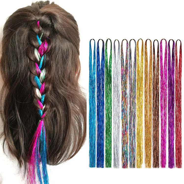 Cheap Hair Tinsel Straight Bling Synthetic Braiding Hair Extensions For  Bridal Hair Accessories Festival Party Twinkle Colorful - Buy Bling Party  Dresses Tinsel Glitter Fabric,Double Tinsel Brown Tinsel Price  Tinsel,Braiding Hair With