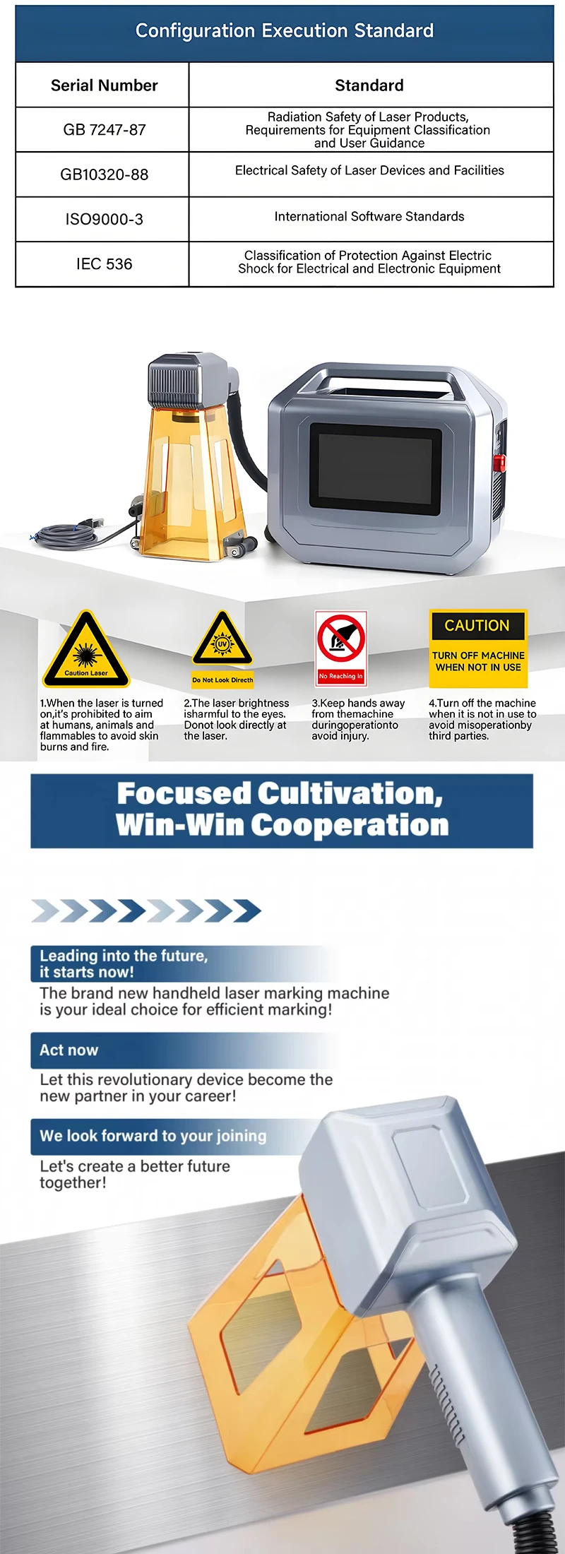 Mini Portable 20W/30W/50W Handheld Laser Marking Machine New Metal Plastic Leather Material Air Cooling AI China Factory Hot