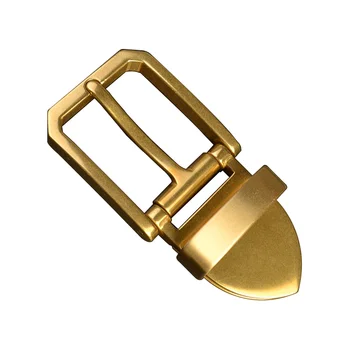Carosung Wholesale Antique Gold Brass Belt Buckle With Metal Loop Belt Keeper
