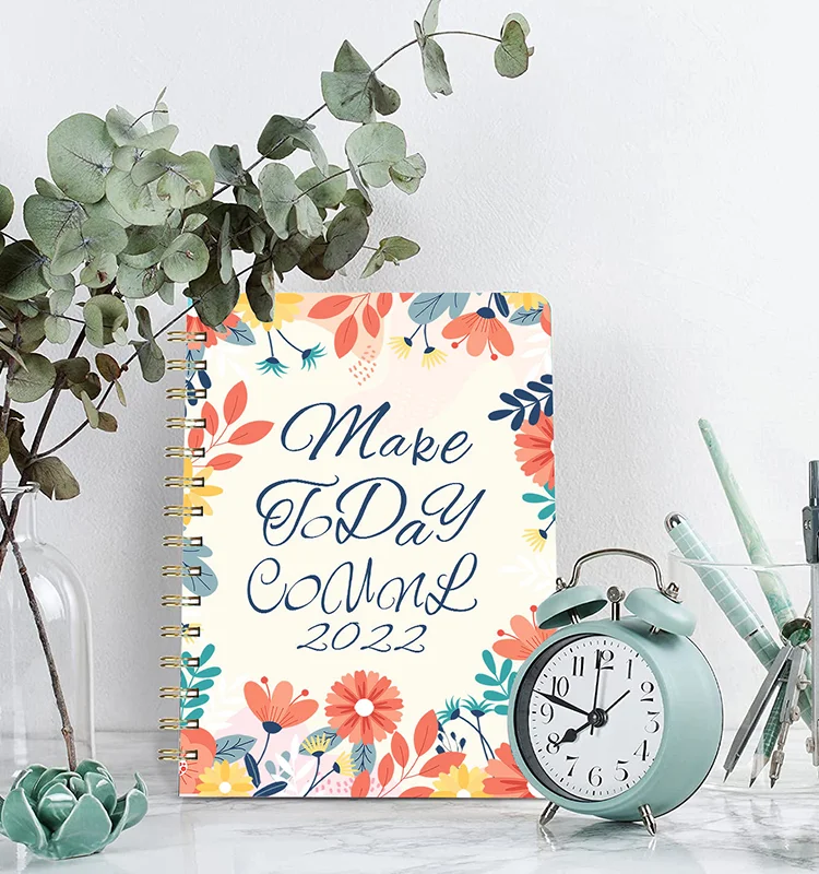 Details about   Floral Print A5 Bullet Journal Notebook Hardcover Cardboard Spiral Diary Journal 