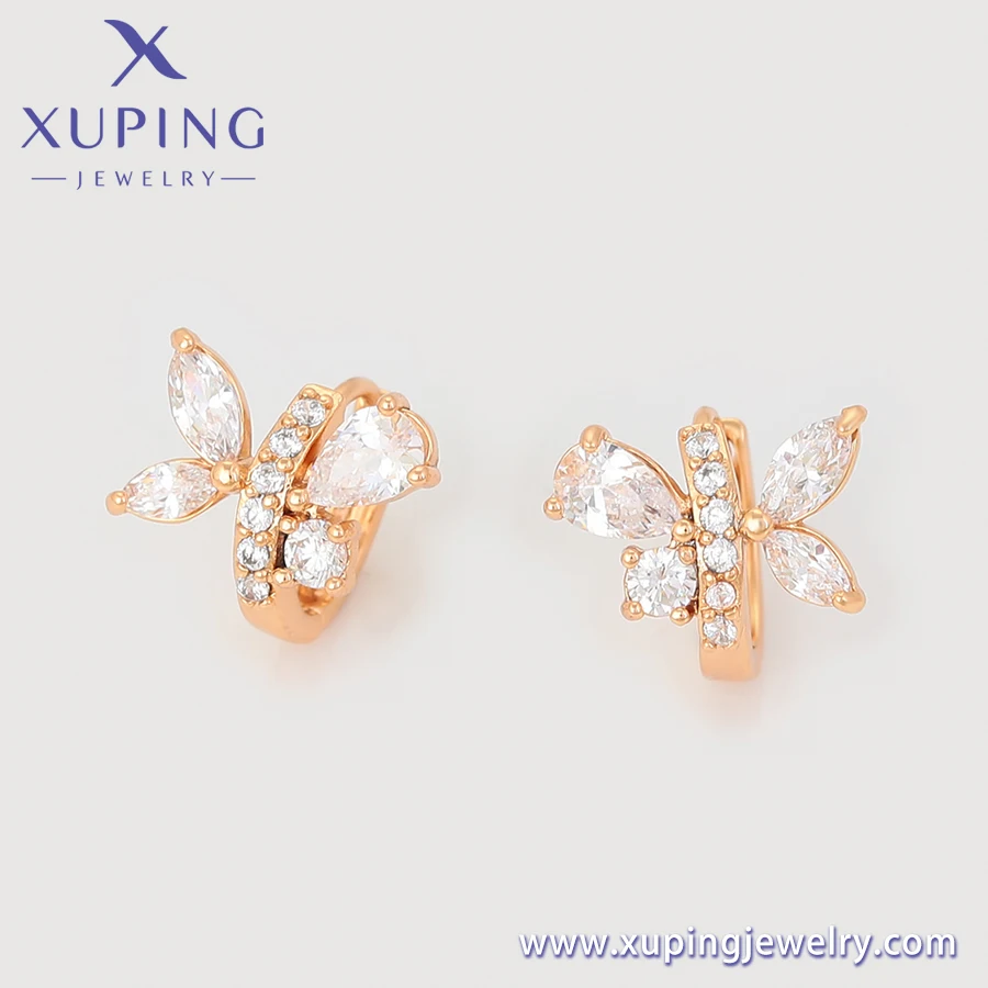 14E2361606 xuping fashion jewelry elegant earring for women 18K gold color flower crystal earrings