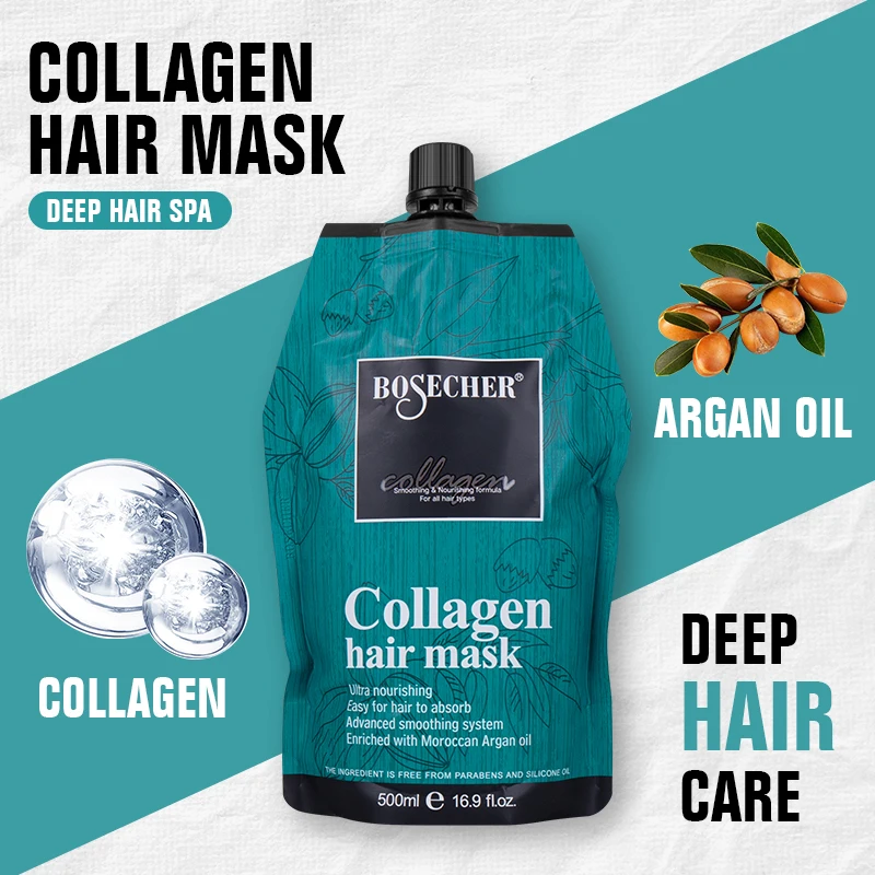 Boscher Wholesale Price Keratin Hair Mask Hair Care Professional Treatment Argan Oil Hair Mask