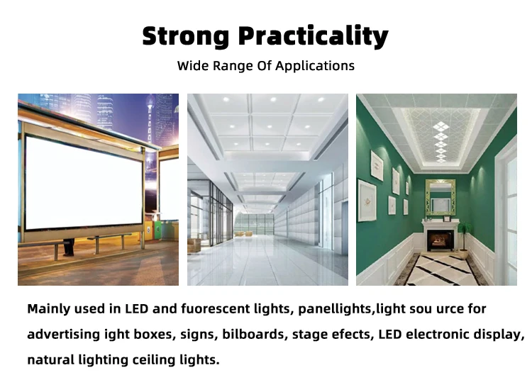 Eco-Friendly Durable PC Diffusion Board with 10-Year Warranty Polycarbonate Light Diffuser Sheet