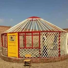 Tent Meter Glamping Winter Mongolia Tent House Felt 10 Meter Traditional Wooden Yurt