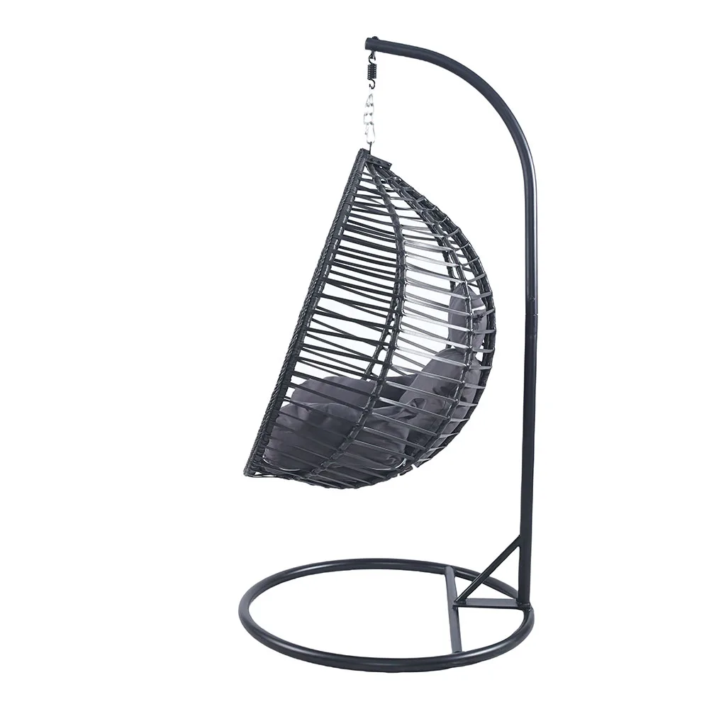 product nu deco factory customization traditional folding egg chair outdoor furniture swing hanging metal stand-2