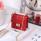 Fashion Handbag High Quality Colorful Pvc Jelly Fashion Red Beauty Mini Jelly Bag Jelly Handbag