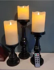 Led Candle Wholesale Led Glass Jar Candle Flameless Custom LED Electric Candle Lamp With Timer And Remote 7.5*10cm