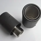 Exhaust Pipe Carbon Fiber Stainless Steel Exhaust Muffler Tip Tail Pipe